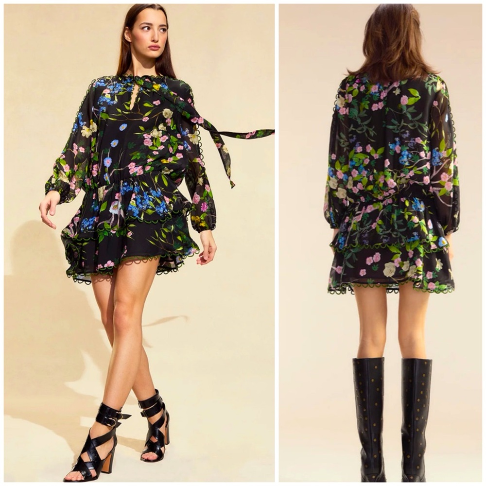 NWT 100% silk Cynthia Rowley Delilah mini dress